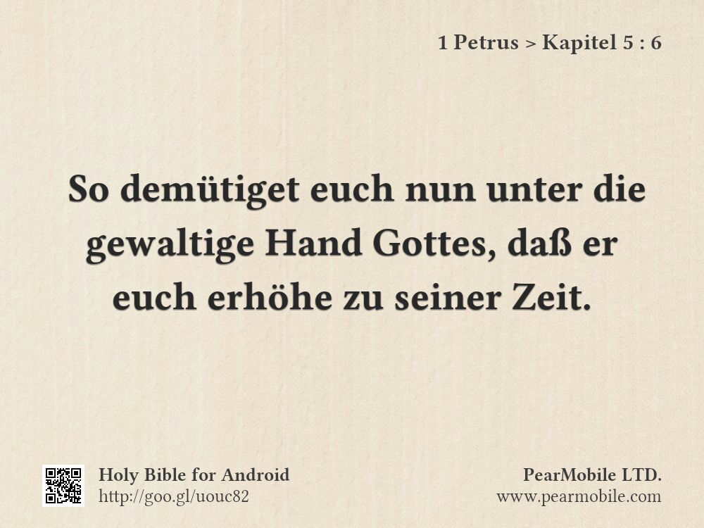 1 Petrus, Kapitel 5:6